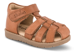 Skofus sandaler Skofus - Børnesandal lukket tå, brun skind - 4819-A/012