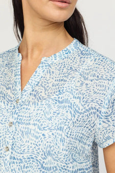 2B bluser_skjorter 2B - Beate bluse, blue