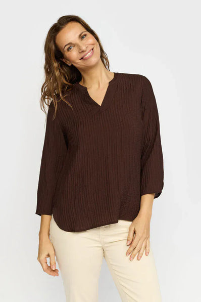 2B bluser_skjorter 2B - Ea bluse, brun