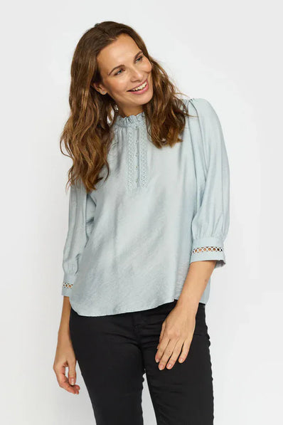 2B bluser_skjorter 2B - Eloha bluse, blå