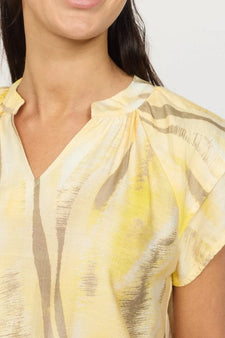 2B bluser_skjorter 2B - Karit bluse, yellow spot