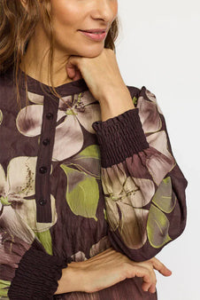 2B bluser_skjorter 2B - Melina bluse, brun