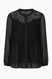 2B bluser_skjorter 2B - Raja bluse, sort