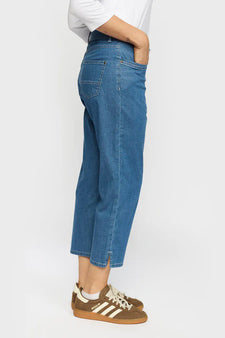 2B bukser_leggiens_shorts 2B - Fie capribukser, denim
