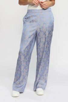 2B bukser_leggiens_shorts 2B - Jerte bukser, blue jacquard