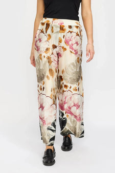 2B bukser_leggiens_shorts 2B - Talea bukser, rose border - 1012698