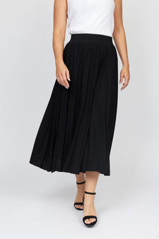 2B kjoler_nederdele 2B - Quala nederdel, sort glimmer