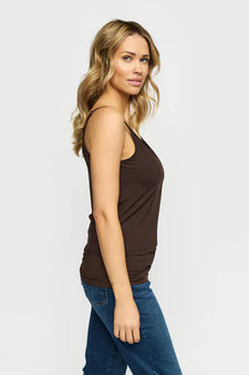 2B t-shirts_toppe 2B - Nappas top, brun
