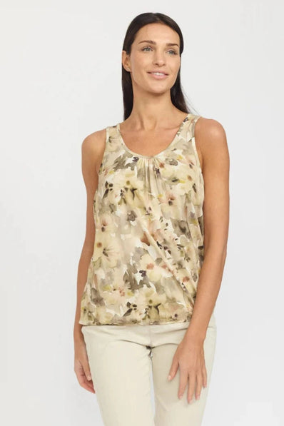 2B t-shirts_toppe 2B - Oka top, sand flower