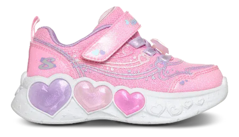 Skechers - S-lights Enchanted Heart børnesko, pink - 303266NC