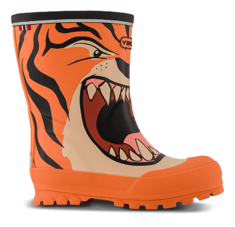 Viking - Jolly print gummistøvle, orange - 1-60020