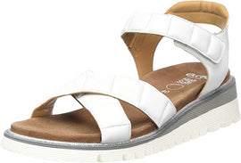 Ara sandaler lav hæl Ara - Damesandal, hvid skind - 1228301-04