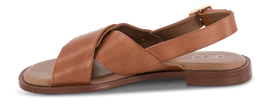 B&Co sandaler lav hæl B&CO - Damesandal, brun skind - 3310-16609