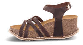 B&Co sko med hæl B&CO - Damesandal, brun - DVIS-241-780853-
