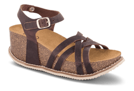 B&Co sko med hæl B&CO - Damesandal, brun - DVIS-241-780853-