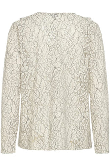 B-Young bluser_skjorter B-Young - Ilacie bluse, off-white - 20818103