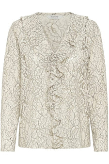 B-Young bluser_skjorter B-Young - Ilacie bluse, off-white - 20818103