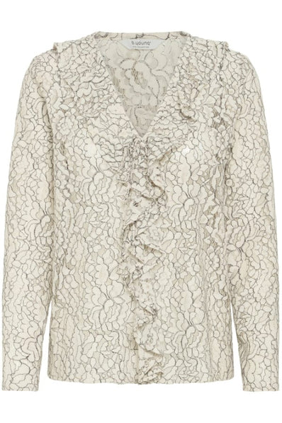 B-Young bluser_skjorter B-Young - Ilacie bluse, off-white - 20818103