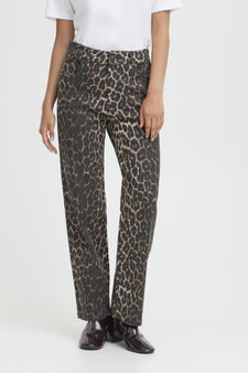 B-Young bukser_leggiens_shorts B-Young - Kenna bukser, denim leopard mix - 20817019