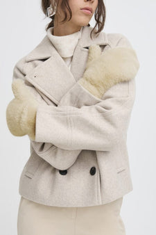 B-Young handsker_huer ONESIZE B-Young - Wolfie luffer, beige - 20817272