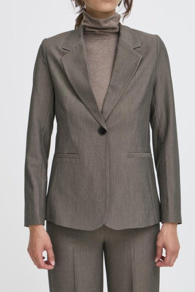 B-Young jakker_blazere_veste B-Young - Danta blazer, walnut melange - 20816136-1811121