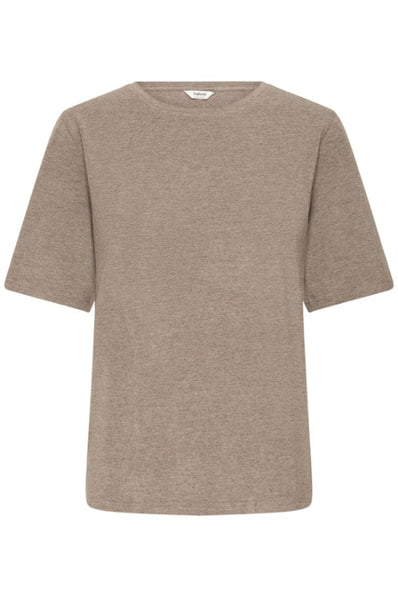 B-Young t-shirts_toppe B-Young - Pamila t-shirt, walnut melange - 20813611-1811121