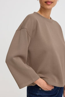 B-Young trøje_strik_cardigan B-Young - Bluse, walnut - 20815324