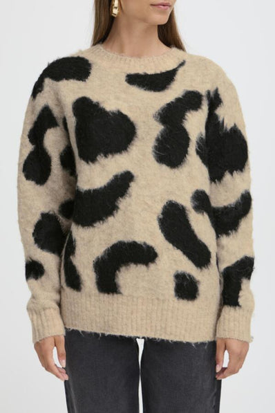 B-Young trøje_strik_cardigan B-Young - Minyax strik, sand - 20817132