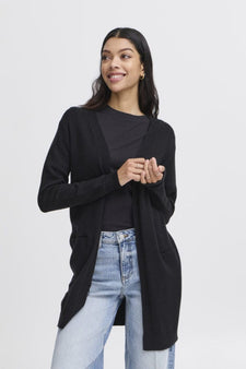 B-Young trøje_strik_cardigan B-Young - Nonina cardigan, sort - 20807327