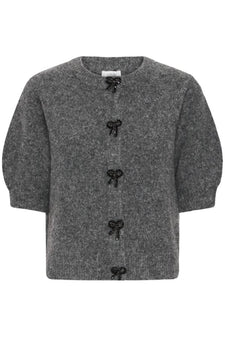 B-Young trøje_strik_cardigan B-Young - Omea strik cardigan, grå - 20818077