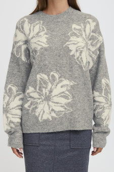 B-Young trøje_strik_cardigan B-Young - Omea strik, grå - 20817100