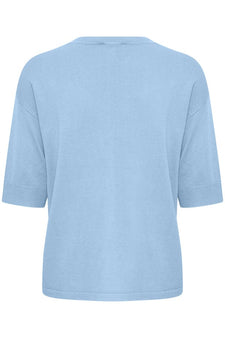 B-Young trøje_strik_cardigan B-Young - Pullover, vista blue - 20814397-153930