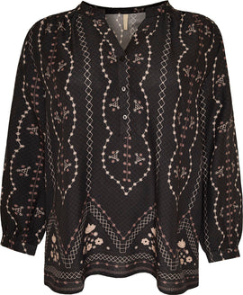 Cassiopeia bluser_skjorter Cassiopeia - Belissa bluse, sort