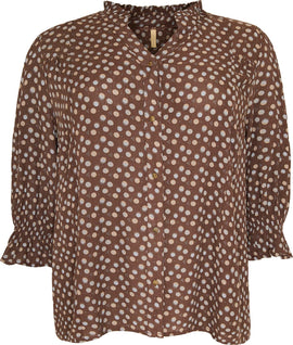 Cassiopeia bluser_skjorter Cassiopeia - Louise bluse, brun