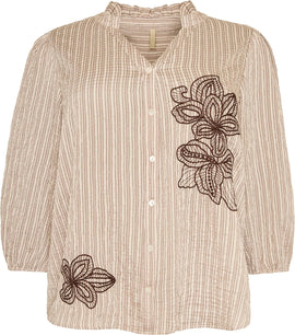 Cassiopeia bluser_skjorter Cassiopeia - Lucitta bluse, sand