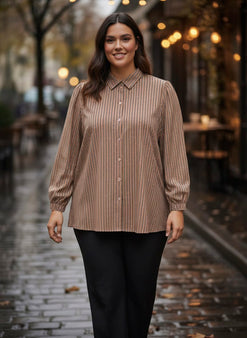 Cassiopeia bluser_skjorter Cassiopeia - Sianna skjorte, brun