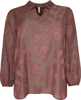 Cassiopeia bluser_skjorter Cassiopeia - Susanna bluse, choko combi