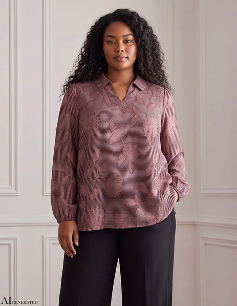 Cassiopeia bluser_skjorter Cassiopeia - Susanna bluse, choko combi