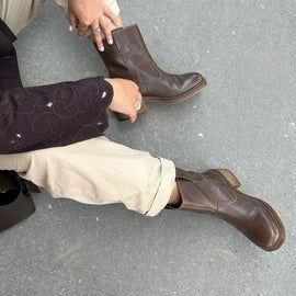 Copenhagen Shoes korte støvler Copenhagen Shoes - Say more damestøvle, brown - cs8646