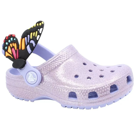 Crocs træsko Crocs - Classiz Butterfly, lilla glimmer - 210018
