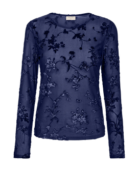 Free bluser_skjorter Freequent - Biska meshbluse, patriot blue - 207124