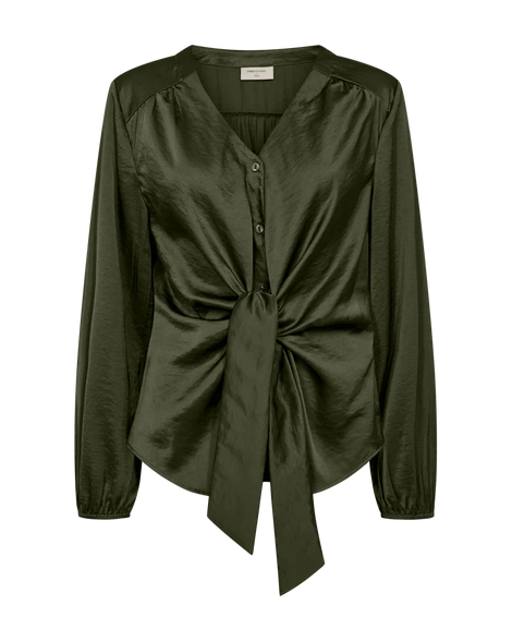 Free bluser_skjorter Freequent - Dove bluse, kombu green - 207579