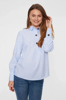 Free bluser_skjorter Freequent - Flynn skjorte, blå - 121815