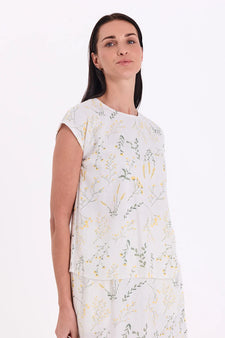Free bluser_skjorter Freequent - Laluna bluse, hvid/gul - 207917