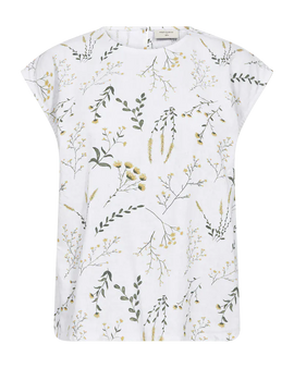 Free bluser_skjorter Freequent - Laluna bluse, hvid/gul - 207917