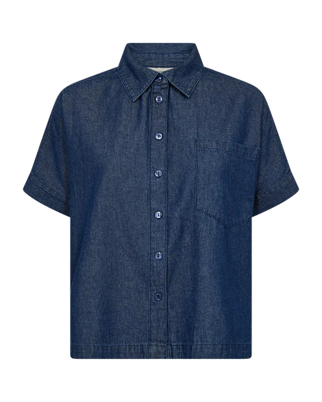 Free bluser_skjorter Freequent - Ronda denimskjorte, blå - 208140