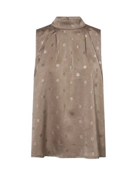Free bluser_skjorter Freequent - Sasha top, desert taupe - 212148