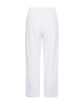 Free bukser_leggiens_shorts Freequent - Lava ankel hørbukser, hvid - 124620