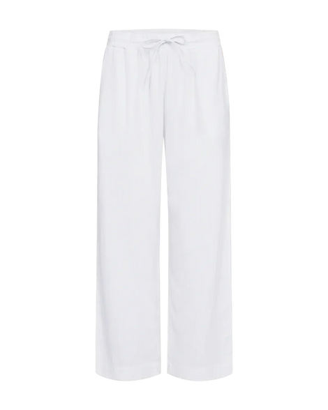 Free bukser_leggiens_shorts Freequent - Lava hørbukser ankel, hvid - 124620
