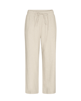 Free bukser_leggiens_shorts Freequent - Lava hørbukser ankel, sand - 124620